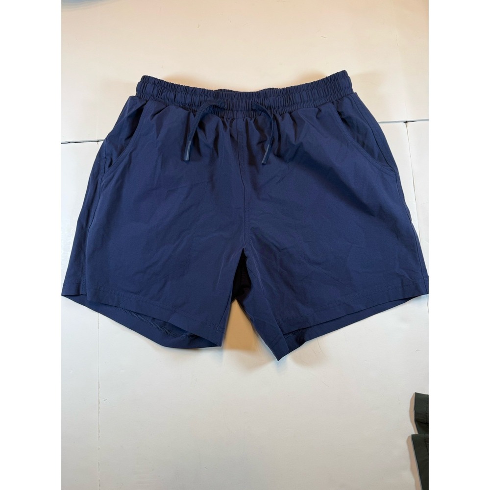 Bear Bottom Mens Medium Navy Blue Stretch Chino Shorts 5.5" Inseam